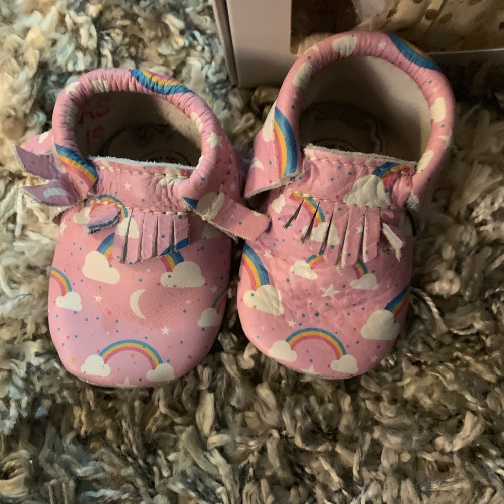 SOLD!  Freshly Picked Rainbow Moccasins